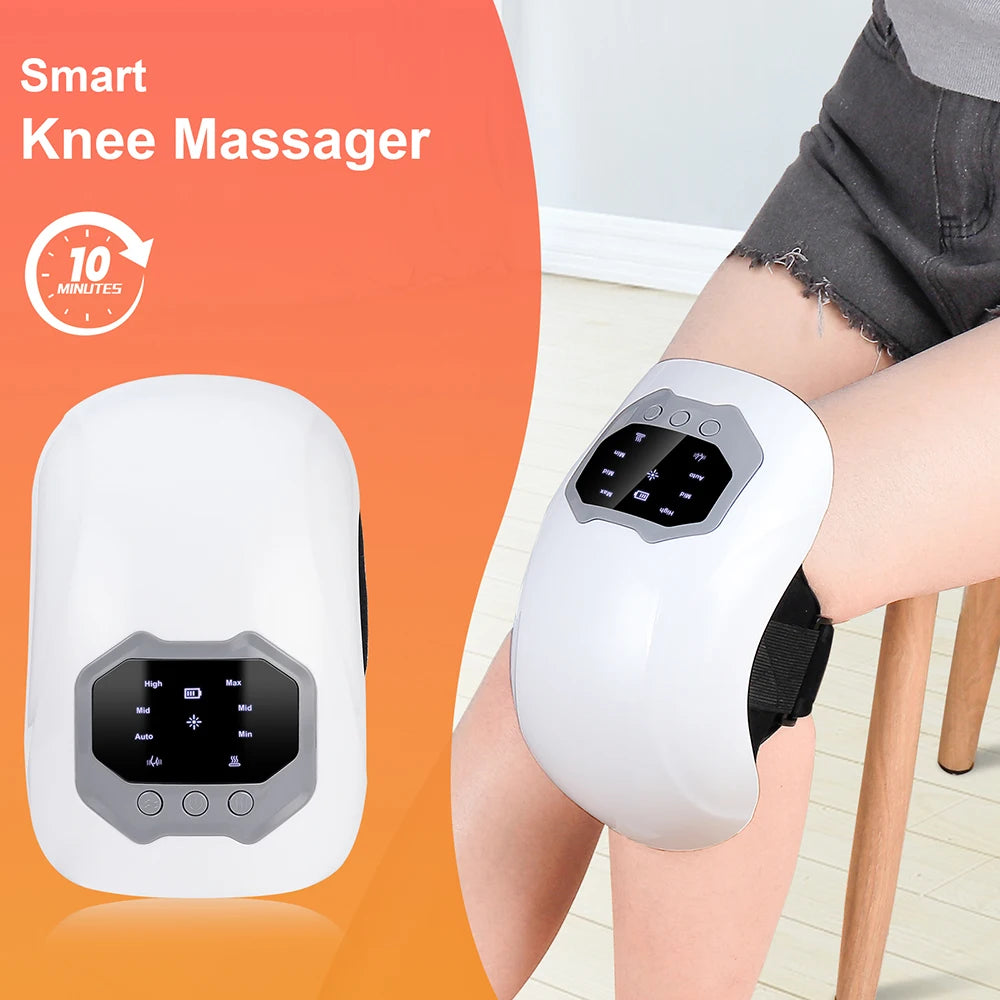Wireless Smart Knee Massager Vibration Air Pressure Kneading Knee Massage Machine Electric Elbow Shoulder Knee Masajeador