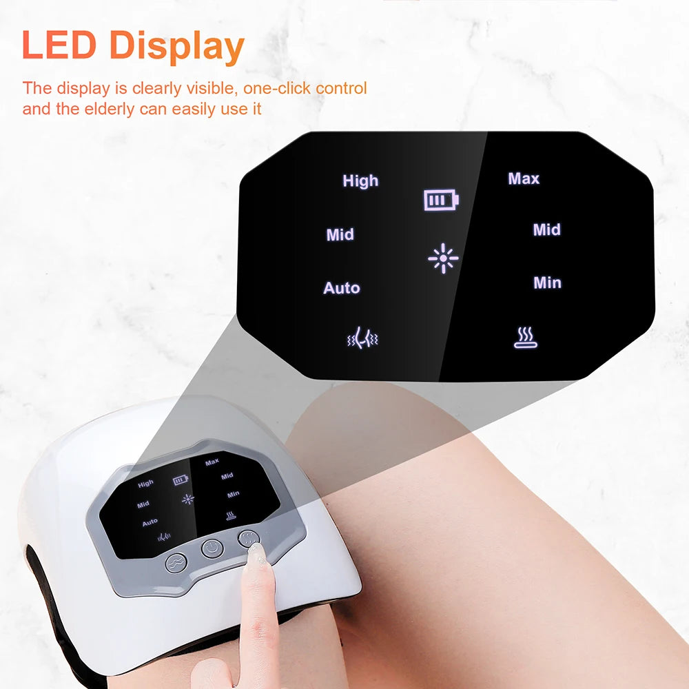 Wireless Smart Knee Massager Vibration Air Pressure Kneading Knee Massage Machine Electric Elbow Shoulder Knee Masajeador