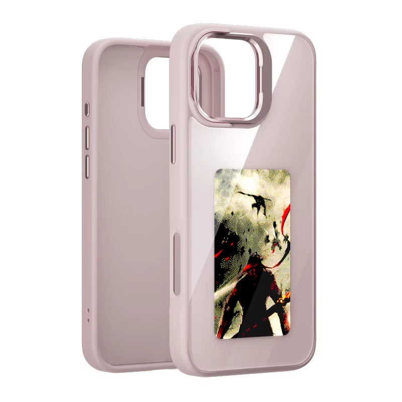 VAWI B234 HD 4-Color Display NFC E-Ink Phone Case with Lens Holder for Iphone 13 14 15 16 17 Pro Max Smart DIY Coque Telephone